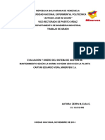 Evaluacion y Diseno Del Sistema Gestion Mantenimiento Venezuela