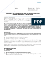 IC 13 Guidelines On Standards For High Dependency Units