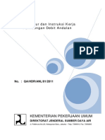 Prosedur Dan Instruksi Kerja Perhitungan Debit Andalan