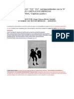 Letra C. Sonidos CA, Co, Cu K Ibérica. Topónimos y Getilicios Ibéricos. Nomenclator Final Capítulo Cuarto