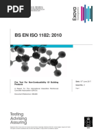 Firetest BS en ISO 1182 GRC