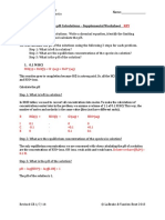 Acid Base PH Calculations WKST KEY