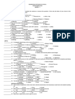 2nd Periodical Test Mapeh - 7 Multiple Choice