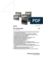 FC722 Fire Control Panel: Building Technologies