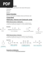 Aldehydes, Ketones and Carboxylic Acids: Teacher Orientation