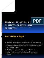 Ethical Principles in Business-Justice and Fairness