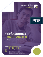 Solucionario Uncp 2018 - II