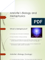 Aristotle's Biology and Metaphysics