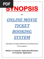 21 - Online Ticket Booking System Project-Synopsis