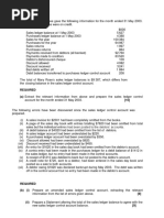 Control & Reconciliation - Worksheet