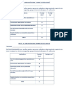 Pauta de Evaluación Oral Primero Básico