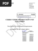 Cerro Verde Production Unit Expansion: Non Destructive Examination Requirements Document No. SN-100462-MD12