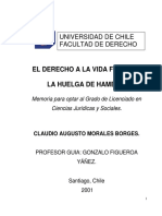 Tesis El Derecho A La Vida y La Huelga de Hambre