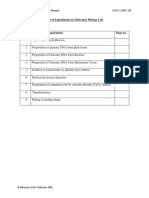 Molecular Biology Lab Manual Final