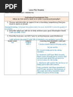 English Lesson Plan Body Parts