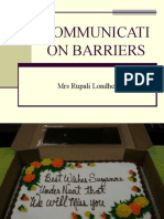 Communication Barriers