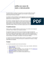 Primeros Auxilios en Casos de Envenenamiento o Intoxicación