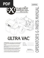 Exmark Ultra Vac Operators & Parts Manual 103-4456