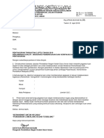 Format Surat Makluman Keputusan Kantin