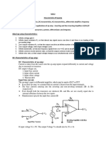 Characteristics of OP-AMP