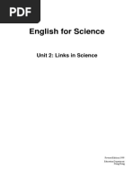 English For Science: Unit 2: Links in Science