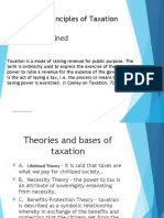 General Principles of Taxation