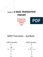 Unit-II Mos Transistor Theory