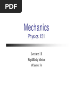 Mechanics: Physics 151