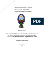 EVALUACIÓN DEL EFECTO DE LA APLICACIÓN DE HARINA DE PLUMAS EN LA RACIÓN DE ENGORDE EN CONEJOS DE CARNE (Oryctolagus Cuniculus) RAZA CALIFORNIANOS EN EL DEPARTAMENTO DE LA PAZ