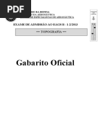 Aeronautica 2013 Eear Sargento Topografia Gabarito PDF