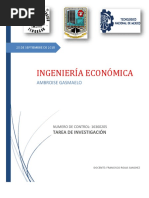 Ambroise Gasmaelo, Tarea de Investigacion. (Ingenieria Economica)