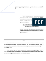 Petição Inicial. Benefício Assistencial A Criança Com Deficiência LOAS. Novo Conceito de Deficiência.