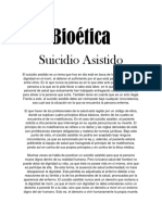 Suicidio Asistido Bioetica