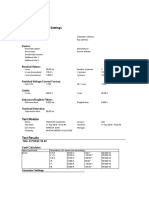 Quickcmc1: Test Object - Device Settings