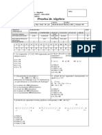 Prueba de Inecuaciones III Medio