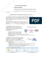 Guía de Ciencias Naturales Características Del Tiempo Atmosférico