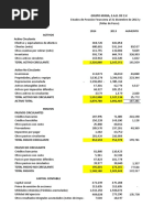 EJEMPLO FLUJO DE EFECTIVO Aumentos y Dism CON FLUJO. Finanzas