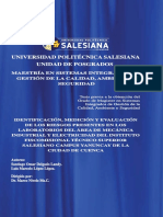 Maestría en Sistemas Integrados de Gestión de La Calidad, Ambiente y Seguridad