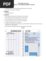 CVEN 2200: Surveying LAB #1 Part 1: Determining The Length of Your Pace