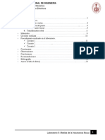 Informe 6 - Inductancia Laboratorio Circuitos Electricos Uni Fim