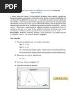 Prueba de Hipotesis para La Comparación de Dos Varianzas Poblacionales