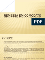 Remessa em Comodato