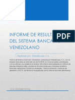 Informe Sistema Financiero Venezolano Octubre 2018