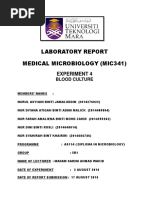 Experiment 4 Blood Culture