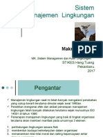 Kuliah Sistem Manajemen Lingkungan