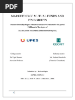 Marketing of Mutual Funds and Its Insights