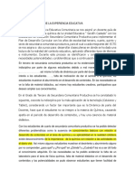 Problematización de Experiencia Educativa Celia