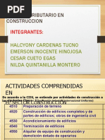 Regimen Tributario en Construccion