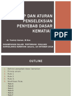 Prinsip Dan Aturan Penseleksian Penyebab Dasar Kematian+16 Ok 2018