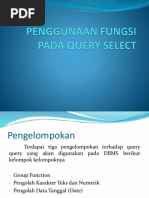 Penggunaan Fungsi Pada Query Select